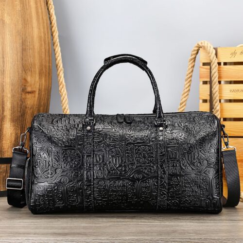 Retro Embossing Design Handbag For Men