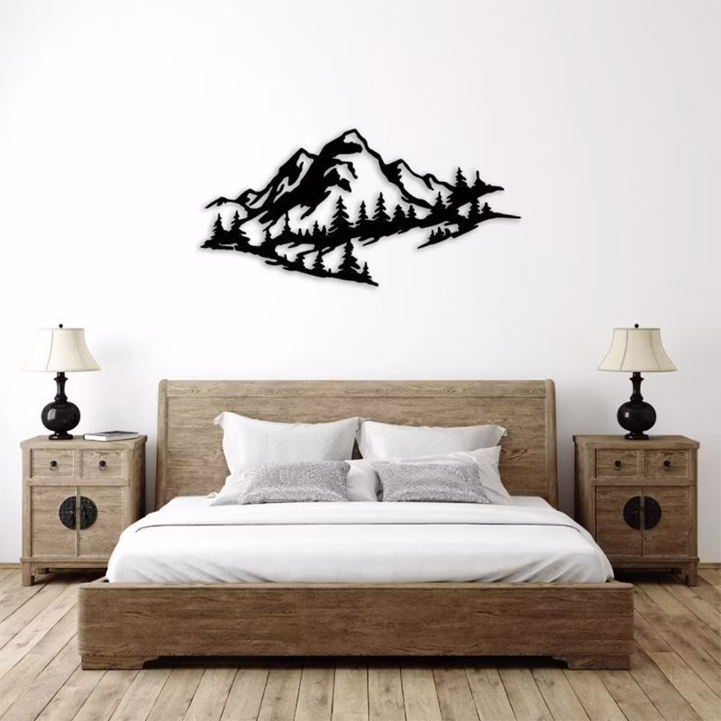 Metal Crafts Mountains Metal Wall Artistic Home Decoration - Image 5