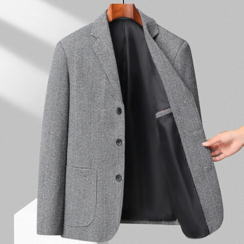 Spring And Autumn Men's New Suit Woolen Coat